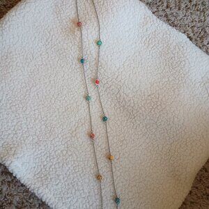 Lia Sophia 19 in silver and bead necklace